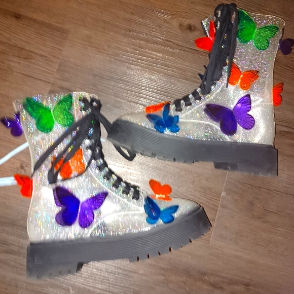 Dolls Kill Shoes Dolls Kill Terrarium Butterfly Boots Poshmark